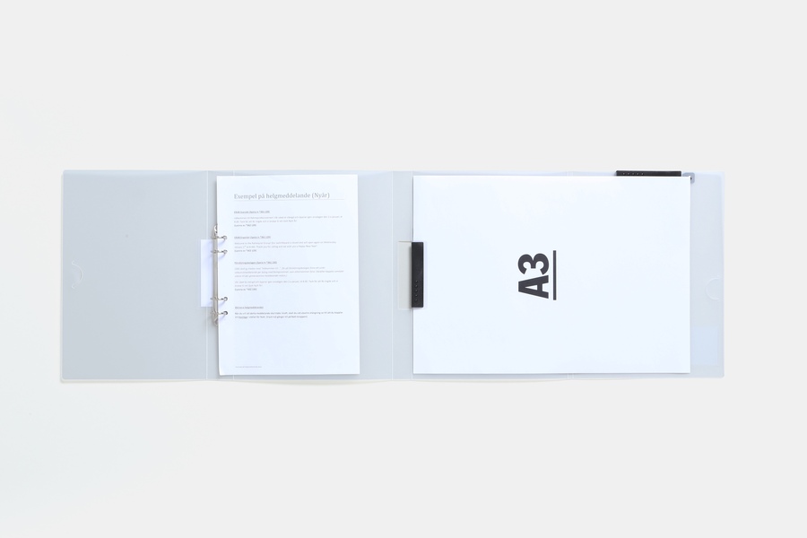 Double Index Book A3